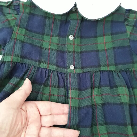 Vintage PolkaTots, Plaid - One Piece Jumpsuit - Long Sleeve - Size 2T - Picture 8 of 13